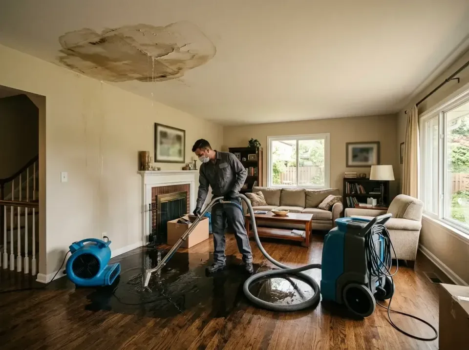 attic-pipe-burst-ceiling-drip-008 — frequently asked questions, Water Damage Restoration & Carpet Care in Fredericksburg, VA